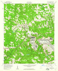 Grovetown Georgia Historical topographic map, 1:24000 scale, 7.5 X 7.5 Minute, Year 1957
