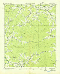 Gumlog Georgia Historical topographic map, 1:24000 scale, 7.5 X 7.5 Minute, Year 1935