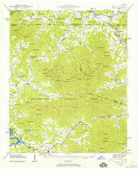Gumlog Georgia Historical topographic map, 1:24000 scale, 7.5 X 7.5 Minute, Year 1941