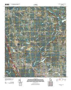 Hahira East Georgia Historical topographic map, 1:24000 scale, 7.5 X 7.5 Minute, Year 2011
