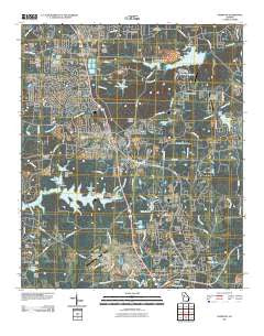 Hampton Georgia Historical topographic map, 1:24000 scale, 7.5 X 7.5 Minute, Year 2011