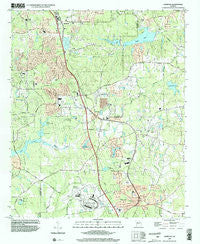 Hampton Georgia Historical topographic map, 1:24000 scale, 7.5 X 7.5 Minute, Year 1999