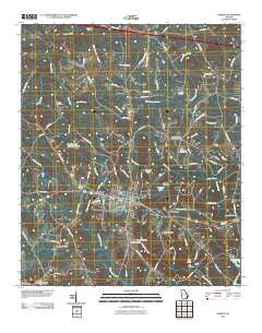 Harlem Georgia Historical topographic map, 1:24000 scale, 7.5 X 7.5 Minute, Year 2011