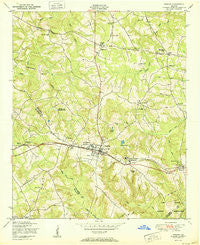 Harlem Georgia Historical topographic map, 1:24000 scale, 7.5 X 7.5 Minute, Year 1950