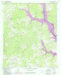 Harmony Georgia Historical topographic map, 1:24000 scale, 7.5 X 7.5 Minute, Year 1972