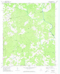 Harmony Georgia Historical topographic map, 1:24000 scale, 7.5 X 7.5 Minute, Year 1972