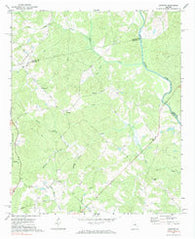 Harmony Georgia Historical topographic map, 1:24000 scale, 7.5 X 7.5 Minute, Year 1972