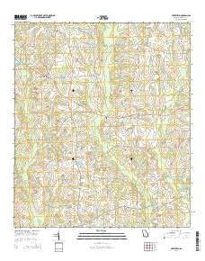 Hartsfield Georgia Current topographic map, 1:24000 scale, 7.5 X 7.5 Minute, Year 2014