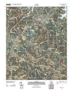 Hartwell Georgia Historical topographic map, 1:24000 scale, 7.5 X 7.5 Minute, Year 2011