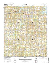 Hartwell Georgia Current topographic map, 1:24000 scale, 7.5 X 7.5 Minute, Year 2014