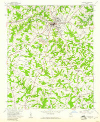 Hartwell Georgia Historical topographic map, 1:24000 scale, 7.5 X 7.5 Minute, Year 1959