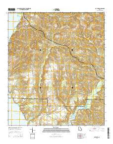 Hatcher Georgia Current topographic map, 1:24000 scale, 7.5 X 7.5 Minute, Year 2014