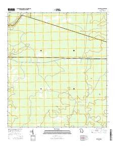 Haylow Georgia Current topographic map, 1:24000 scale, 7.5 X 7.5 Minute, Year 2014