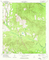 Hayneville Georgia Historical topographic map, 1:24000 scale, 7.5 X 7.5 Minute, Year 1973