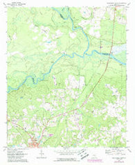 Hazlehurst North Georgia Historical topographic map, 1:24000 scale, 7.5 X 7.5 Minute, Year 1971