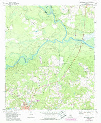 Hazlehurst North Georgia Historical topographic map, 1:24000 scale, 7.5 X 7.5 Minute, Year 1971
