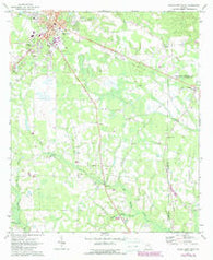 Hazlehurst South Georgia Historical topographic map, 1:24000 scale, 7.5 X 7.5 Minute, Year 1971