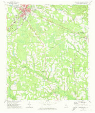 Hazlehurst South Georgia Historical topographic map, 1:24000 scale, 7.5 X 7.5 Minute, Year 1971