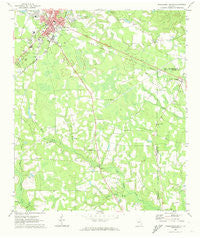 Hazlehurst South Georgia Historical topographic map, 1:24000 scale, 7.5 X 7.5 Minute, Year 1971