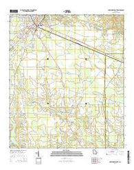 Hazlehurst South Georgia Current topographic map, 1:24000 scale, 7.5 X 7.5 Minute, Year 2014