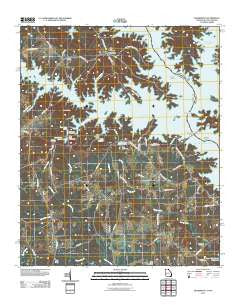 Heardmont Georgia Historical topographic map, 1:24000 scale, 7.5 X 7.5 Minute, Year 2011