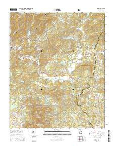 Helen Georgia Current topographic map, 1:24000 scale, 7.5 X 7.5 Minute, Year 2014
