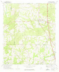 Henderson Georgia Historical topographic map, 1:24000 scale, 7.5 X 7.5 Minute, Year 1971