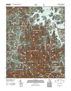 Hiawassee Georgia Historical topographic map, 1:24000 scale, 7.5 X 7.5 Minute, Year 2011