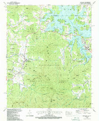 Hiawassee Georgia Historical topographic map, 1:24000 scale, 7.5 X 7.5 Minute, Year 1988