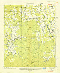 Hiawassee Georgia Historical topographic map, 1:24000 scale, 7.5 X 7.5 Minute, Year 1935