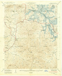 Hiawassee Georgia Historical topographic map, 1:24000 scale, 7.5 X 7.5 Minute, Year 1942