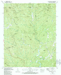 Hightower Bald Georgia Historical topographic map, 1:24000 scale, 7.5 X 7.5 Minute, Year 1988