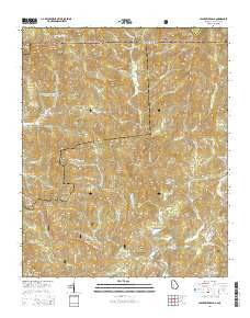 Hightower Bald Georgia Current topographic map, 1:24000 scale, 7.5 X 7.5 Minute, Year 2014