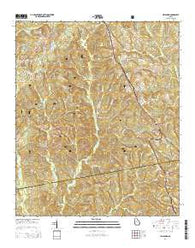 Hillsboro Georgia Current topographic map, 1:24000 scale, 7.5 X 7.5 Minute, Year 2014