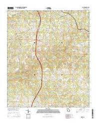 Hilyer Georgia Current topographic map, 1:24000 scale, 7.5 X 7.5 Minute, Year 2014