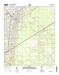 Hinesville Georgia Current topographic map, 1:24000 scale, 7.5 X 7.5 Minute, Year 2014