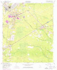 Hinesville Georgia Historical topographic map, 1:24000 scale, 7.5 X 7.5 Minute, Year 1958