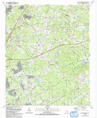 Hog Mountain Georgia Historical topographic map, 1:24000 scale, 7.5 X 7.5 Minute, Year 1992