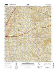 Hog Mountain Georgia Current topographic map, 1:24000 scale, 7.5 X 7.5 Minute, Year 2014