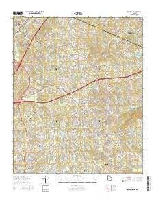 Hog Mountain Georgia Current topographic map, 1:24000 scale, 7.5 X 7.5 Minute, Year 2014