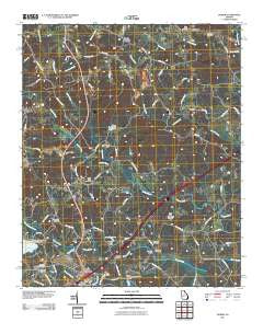 Homer Georgia Historical topographic map, 1:24000 scale, 7.5 X 7.5 Minute, Year 2011