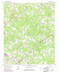 Homer Georgia Historical topographic map, 1:24000 scale, 7.5 X 7.5 Minute, Year 1964