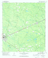 Homerville East Georgia Historical topographic map, 1:24000 scale, 7.5 X 7.5 Minute, Year 1968