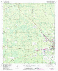 Homerville West Georgia Historical topographic map, 1:24000 scale, 7.5 X 7.5 Minute, Year 1978