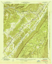 Hooker Georgia Historical topographic map, 1:24000 scale, 7.5 X 7.5 Minute, Year 1946