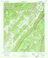 Hooker Georgia Historical topographic map, 1:24000 scale, 7.5 X 7.5 Minute, Year 1970