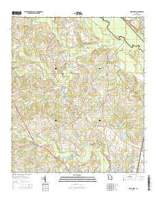Hopeulikit Georgia Current topographic map, 1:24000 scale, 7.5 X 7.5 Minute, Year 2014