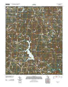 Hulett Georgia Historical topographic map, 1:24000 scale, 7.5 X 7.5 Minute, Year 2011