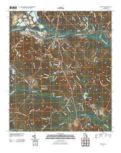 Irwinton Georgia Historical topographic map, 1:24000 scale, 7.5 X 7.5 Minute, Year 2011