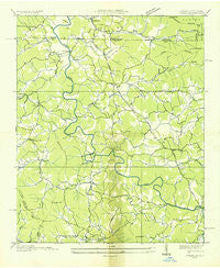 Ivylog Georgia Historical topographic map, 1:24000 scale, 7.5 X 7.5 Minute, Year 1935